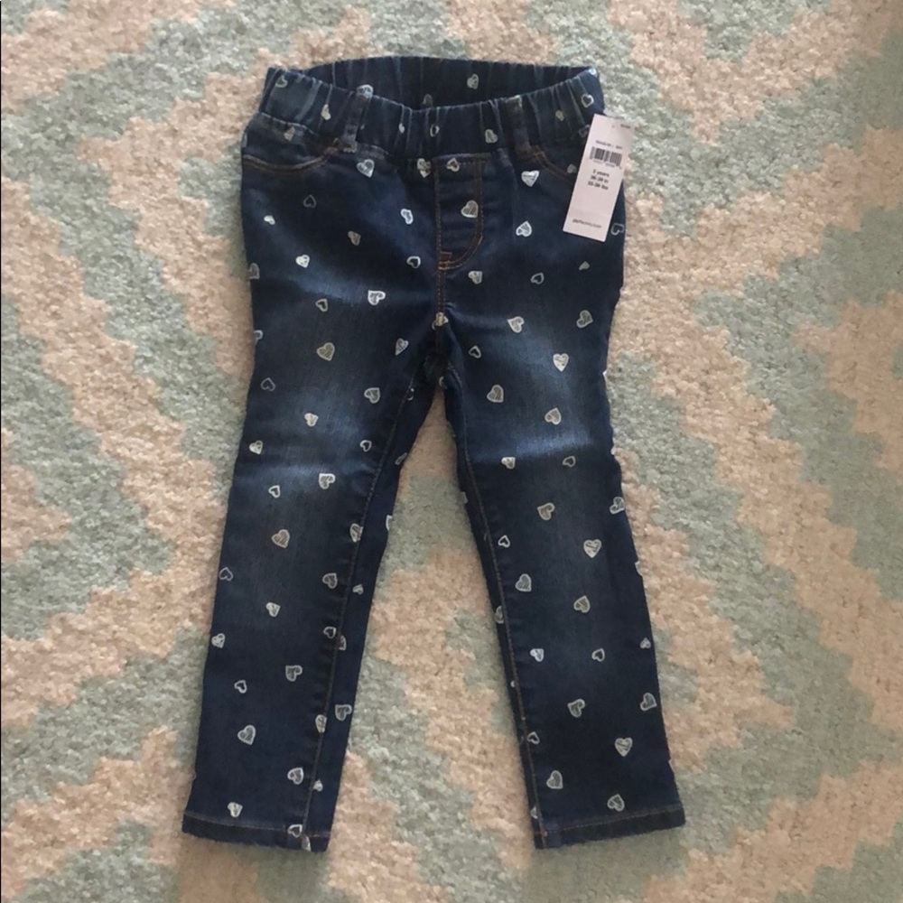 Gap Jeans with Hearts 3T stretch